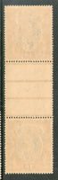 India 1937 King George VI 1 Re Service Phila-S146 Vertical Gutter Pair MNH # 2246