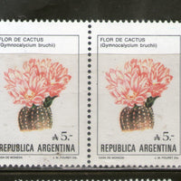 Argentina 1987 Flowering Cactus Pair MNH # 228