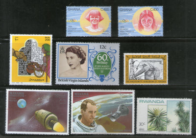 8 Diff. Worldwide Stamps on Olympic Games Space Plant Animal Sport MNH # 2290
