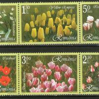 Romania 2006 Tulip Flower Plant Sc 4812-17 6v MNH # 2296