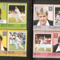 Nevis 1985 Famous Cricket Players Sport Sc 384-90 8v MNH # 2310