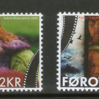 Faroe Islands 2020 Motion Pictures 125 Years Cinema Film 2v MNH # 2408