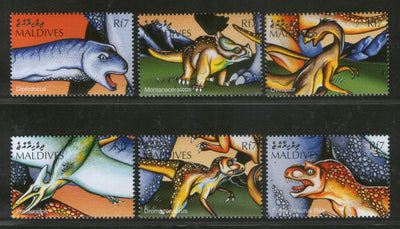 Maldives 1997 Dinosaurs Prehistoric Animals Wildlife 6v Sc 2277 MNH # 2416