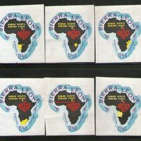 Sierra Leone 1968 11½c Different Maps Odd Shaped 6v MNH # 2453