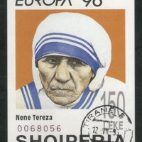 Albania 1996 Mother Teresa Nobel Prize Winner Sc 2508 M/s Used # 2470