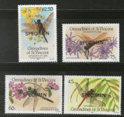 St. Vincent Grenadines 1986 Dragonflies Insect SPECIMEN Sc 546-49 MNH # 0248 - Phil India Stamps