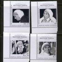 Papua New Guinea 2010 Mother Teresa of India Nobel Prize Winner Sc 1498-1501 MNH # 2511