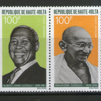 Upper Volta 1968 Mahatma Gandhi of India & Albert Luthili Sc C61a MNH # 2531