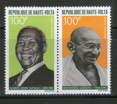 Upper Volta 1968 Mahatma Gandhi of India & Albert Luthili Sc C61a MNH # 2531