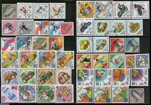 50 Diff. Diamond Odd Shaped Used Stamps on Olympic Sport Fairy Tale Animal # 2585