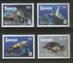 Samoa 2016 WWF Green Turtle Marine Life Animal 4v MNH # 264