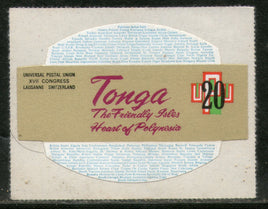 Tonga 1974 20s UPU Centenery Odd Shaped Die Cut Sc 340 Stamp MNH # 268 - Phil India Stamps