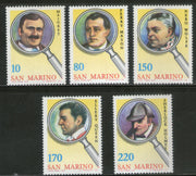 San Marino 1979 Fictional Detectives Sc 949-53 MNH # 2708