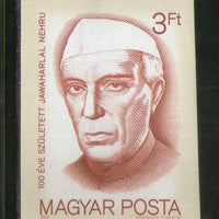 Hungary 1969 Jawaharlal Nehru India Birth Cent. Imperf Stamp MNH # 2761A