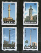 Romania 1998 Lighthouse Architecture Sc 4251-54 MNH # 2813