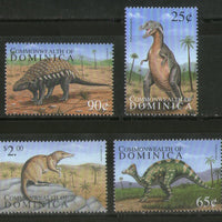 Dominica 1999 Dinosaurs Prehistoric Animals Sc 2133-36 MNH # 2817