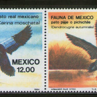 Mexico 1984 Water Birds Geese Wildlife Sc 1346-47 MNH # 285