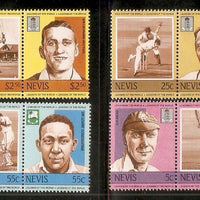 Nevis 1985 Famous Cricket Players Sc 383-89 8v MNH # 2924