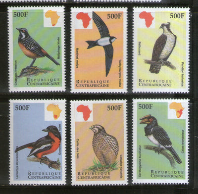 Central African Republic 1999 Birds of Africa Wildlife Sc 1229-34 MNH # 2937