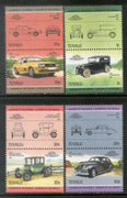 Tuvalu 1985 Vintage Cars Automobile Transport 8v MNH # 0293 - Phil India Stamps