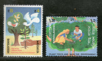 Bangladesh 1992 Tree Plantation Save the Environment Birds Sc 412-13 MNH # 2986