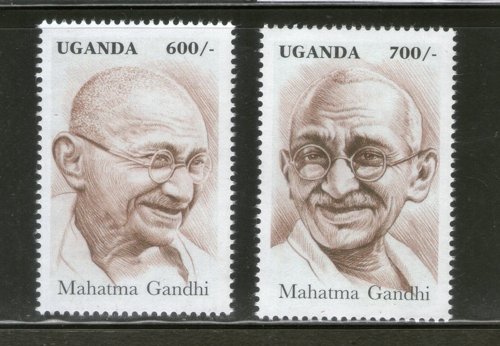 Uganda 1997 Mahatma Gandhi of India Sc 1511-12 MNH # 900
