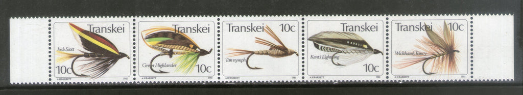 Transkei 1981 Insects Fishing Flies Wildlife Animals Fauna Sc 70a-e MNH # 302