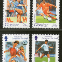 Gibraltar 1996 Football Teams Germany France Holland Denmark Sc 707-10 MNH # 3037