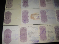 India Fiscal 30 Diff Hundi upto Rs. 10 Including Diff Types WMKS & States Issues all Used # 9622 - Phil India Stamps
