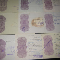 India Fiscal 30 Diff Hundi upto Rs. 10 Including Diff Types WMKS & States Issues all Used # 9622 - Phil India Stamps