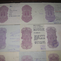 India Fiscal 30 Diff Hundi upto Rs. 10 Including Diff Types WMKS & States Issues all Used # 9622 - Phil India Stamps