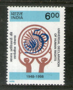 India 1998 Universal Declaration of Human Rights Phila-1613 1v MNH