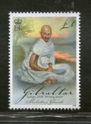 Gibraltar 2008 Mahatma Gandhi of India Writing Letter 1v MNH # 322