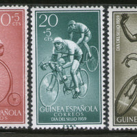 Spanish Guinea 1959 Cycling Sport Transport Sc B55-57 MNH # 325A