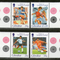 Gibraltar 1996 Football Teams Germany France Holland Sports Sc 707-10 Gutter MNH # 3293