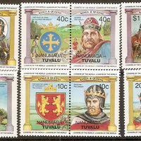Tuvalu - Nanumaga 1985 British Monarchs Kings & Queens 12v MNH # 3295