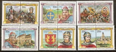 Tuvalu - Nanumaga 1985 British Monarchs Kings & Queens 12v MNH # 3295