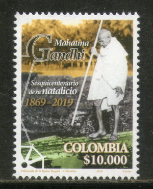 Colombia 2019 Mahatma Gandhi of India 150th Birth Anniversary 1v MNH