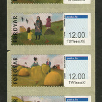 Faroe Islands 2020 Hay Harvest Agriculture Frama Label 4v MNH # 336