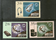 Bhutan 1966 ITU Telecommunication Satellite Sc 53-55 MNH # 337