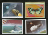 4 Diff. Butterfly Space Shuttle Imperf Stamps MNH # 3434