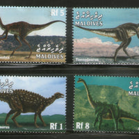 Maldives 1999 Dinosaurs Prehistoric Animals Wildlife Sc 2373-76 MNH # 3498