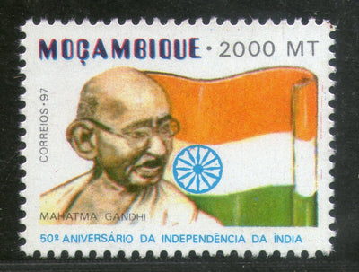Mozambique 1997 Mahatma Gandhi Independence of India Flag Sc 1287A MNH # 3522
