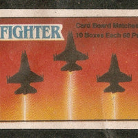 India Fighter Aircraft Aeroplane Transport Match Box Packet Label Large Size # 3624 - Phil India Stamps