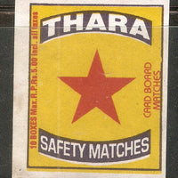 India THARA - STAR Match Box Packet Label Large Size # 3626 - Phil India Stamps