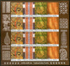 India 2009 Traditional Textile Art & Craft Phila-2556 Sheetlet MNH