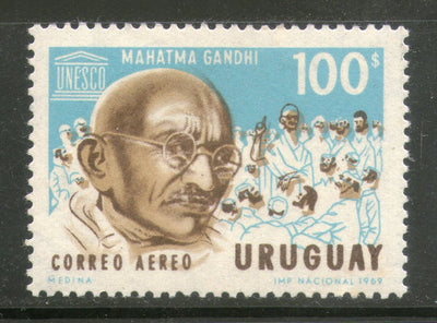 Uruguay 1970 Mahatma Gandi of India Birth Cent. non Violence Sc C357 MNH # 3710