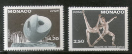 Monaco 1993 Europa Monte Carlo Ballet Sculpture Sc 1861-62 MNH # 379