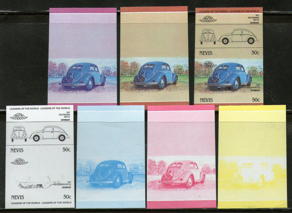 Nevis 1984 Volkswagen Germany Car Automobile Sc 300 Progressive Proof Set MNH # 3834