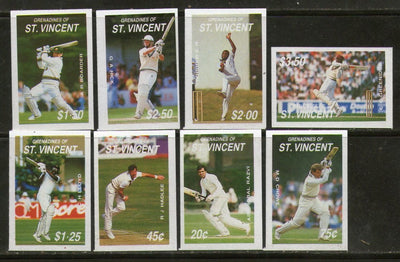 St. Vincent Gr. 1988 Famous Cricketers Sc 606-13 Imperforated Proof Set MNH # 3863